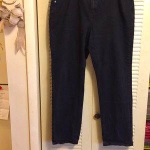 Avenue Denim 18A Straight Leg Black Jean w/spandex